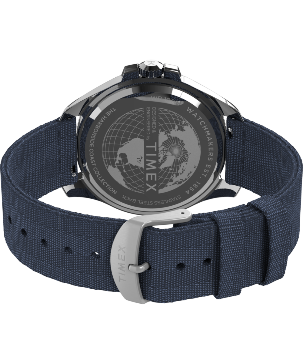 Heritage Harborside Coast 44mm Recycled Fabric Strap Watch