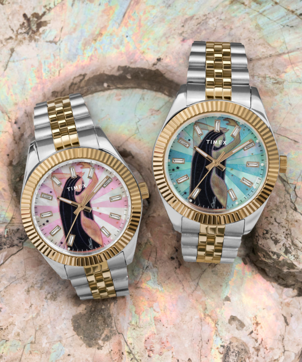 Heritage Timex x Jacquie Aiche Musings 36mm Stainless Steel Bracelet Watch