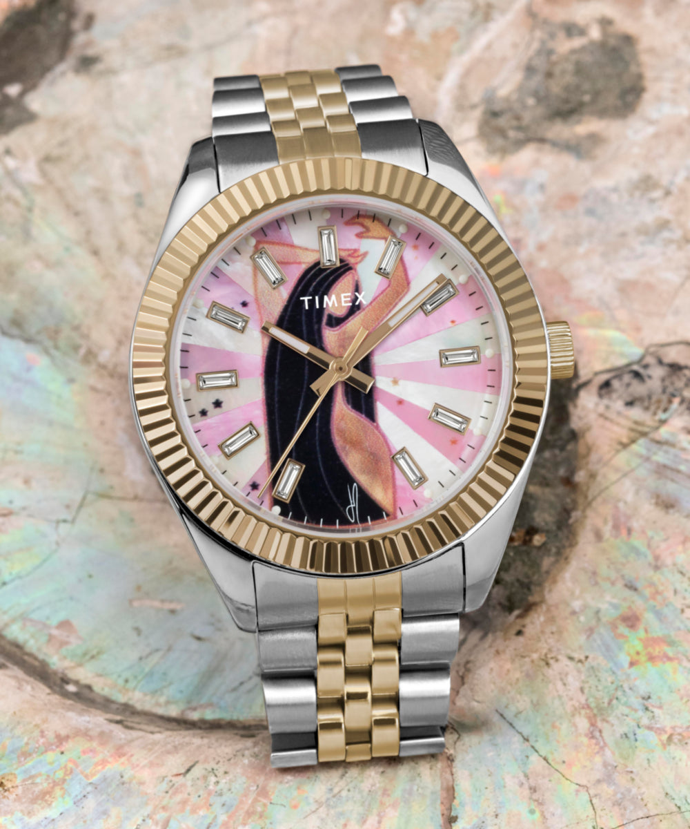 Heritage Timex x Jacquie Aiche Musings 36mm Stainless Steel Bracelet Watch