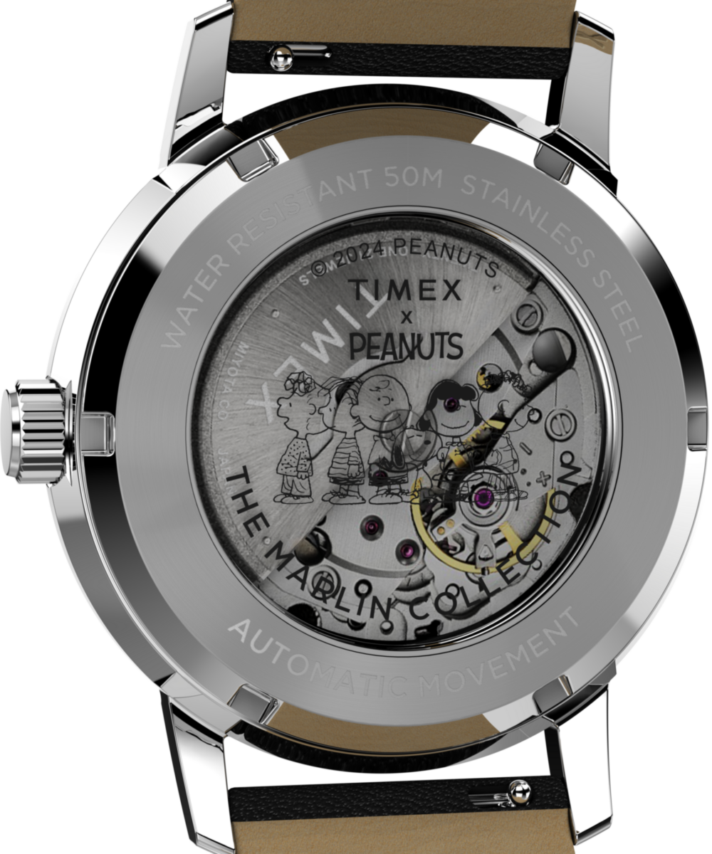 Heritage Peanuts x Timex Marlin Automatic Saxophonist 40mm Leather Strap Watch