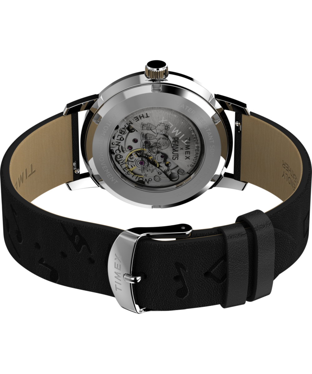 Heritage Peanuts x Timex Marlin Automatic Saxophonist 40mm Leather Strap Watch