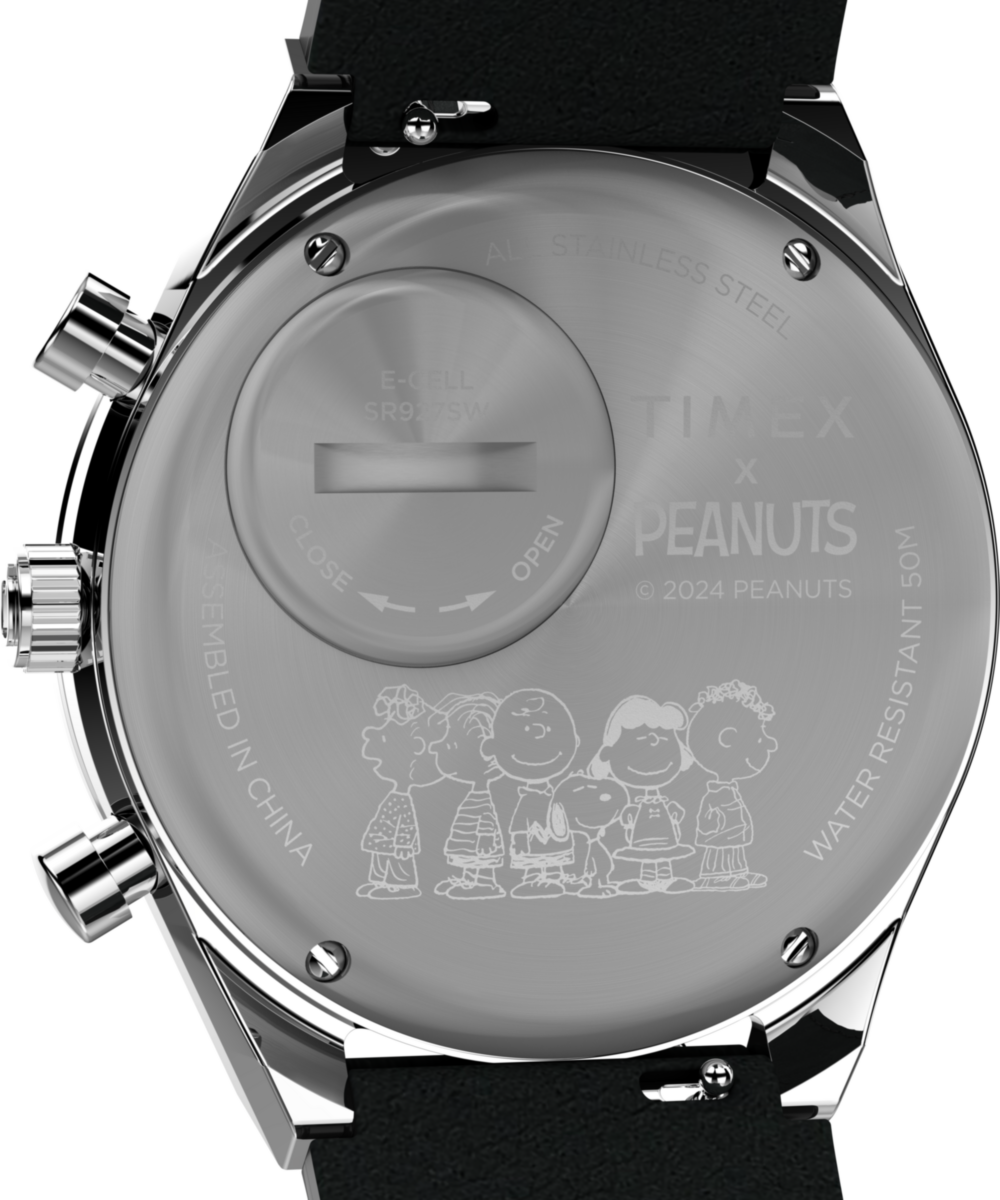 Heritage Peanuts x Q Timex Snoopy 40mm Leather Strap Watch