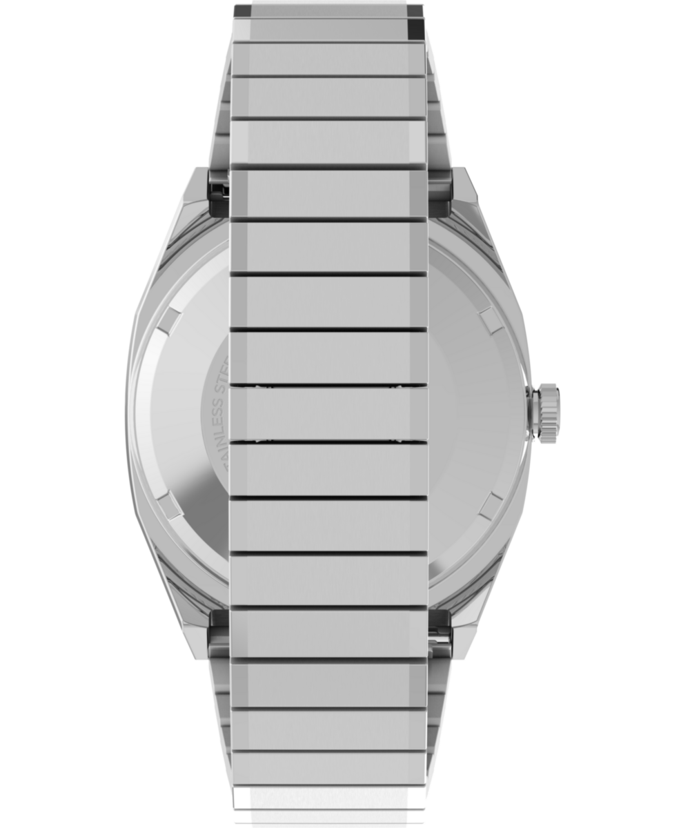 Heritage Timex Automatic 1983 E Line Reissue 34mm Stainless Steel Expansion Band Watch