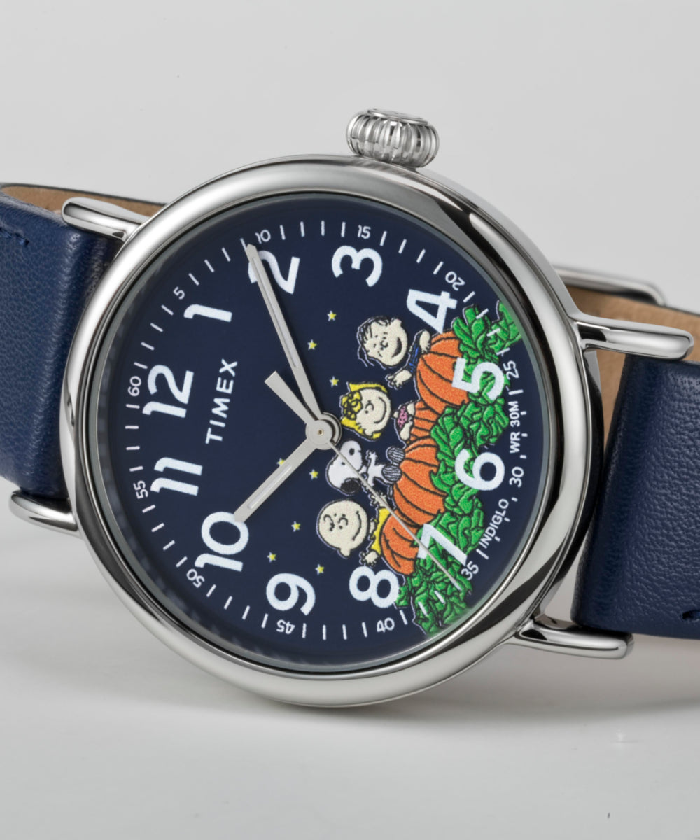 Heritage Peanuts x Timex Standard Pumpkin Patch 40mm Leather Strap Watch