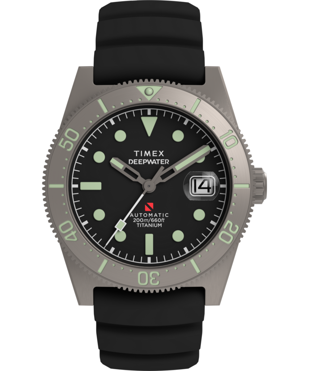 Heritage Deepwater Reef 200 Titanium Automatic 41mm Synthetic Rubber Strap Watch