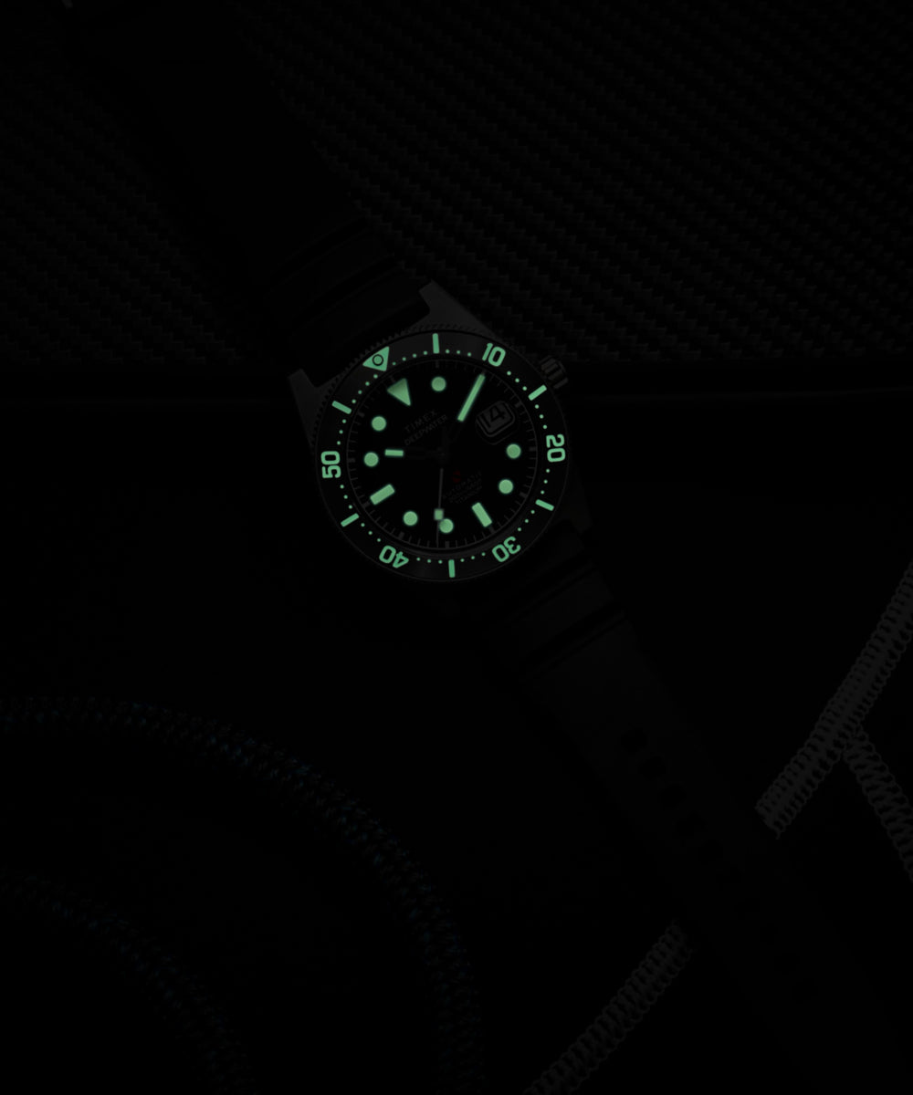 Heritage Deepwater Reef 200 Titanium Automatic 41mm Synthetic Rubber Strap Watch