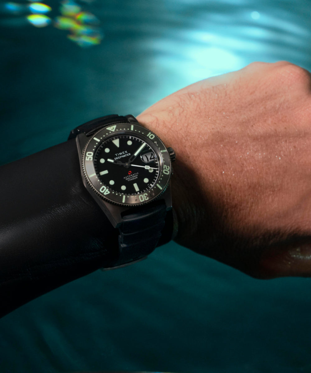Heritage Deepwater Reef 200 Titanium Automatic 41mm Synthetic Rubber Strap Watch