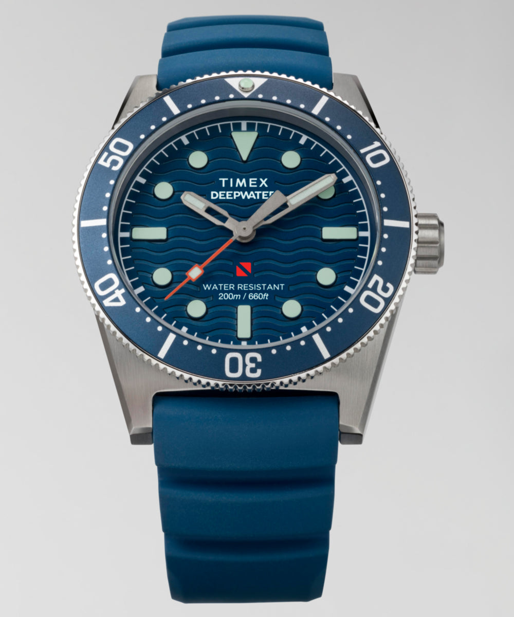Heritage Deepwater Reef 200 41mm Synthetic Rubber Strap Watch
