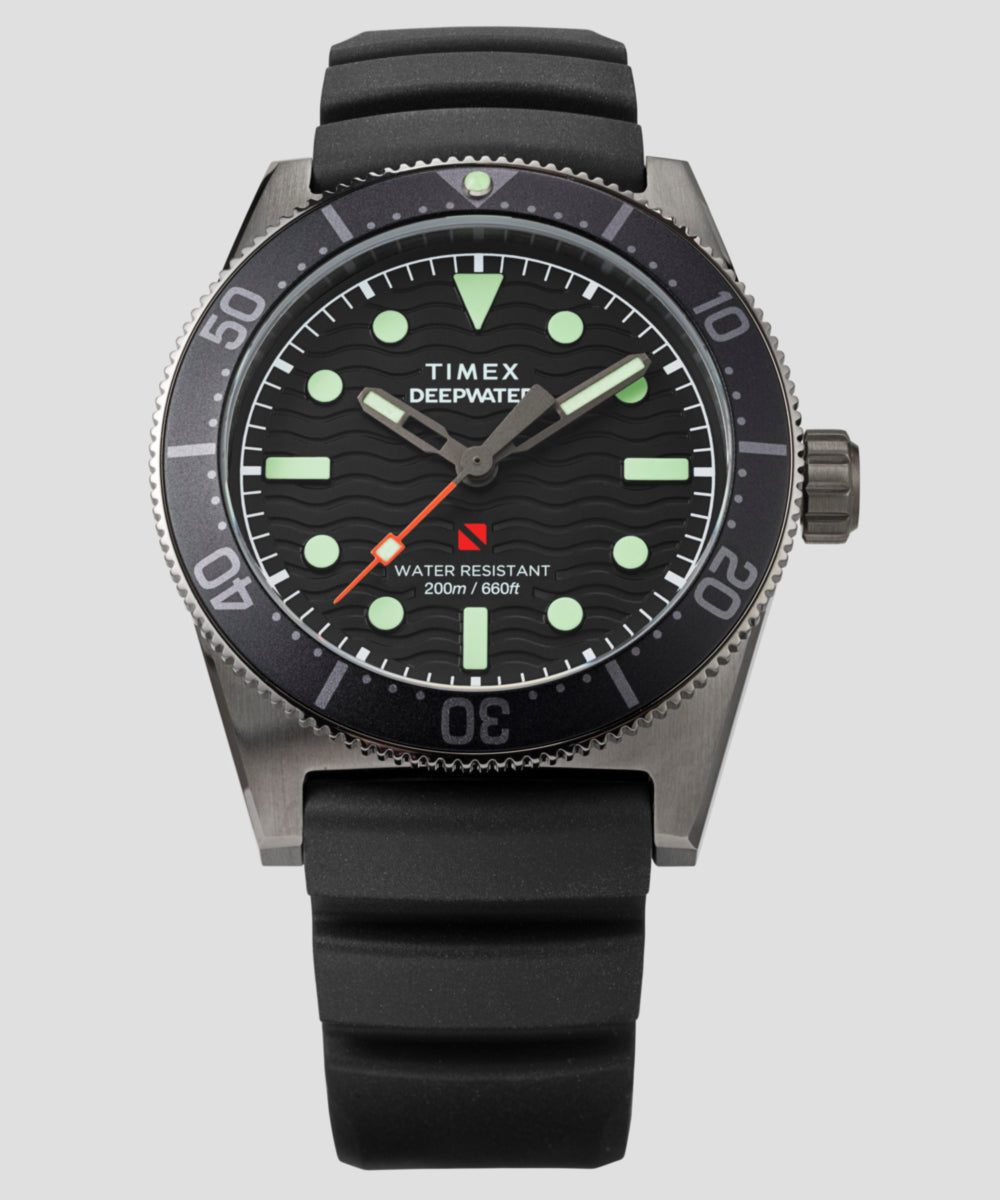 Heritage Deepwater Reef 200 41mm Synthetic Rubber Strap Watch