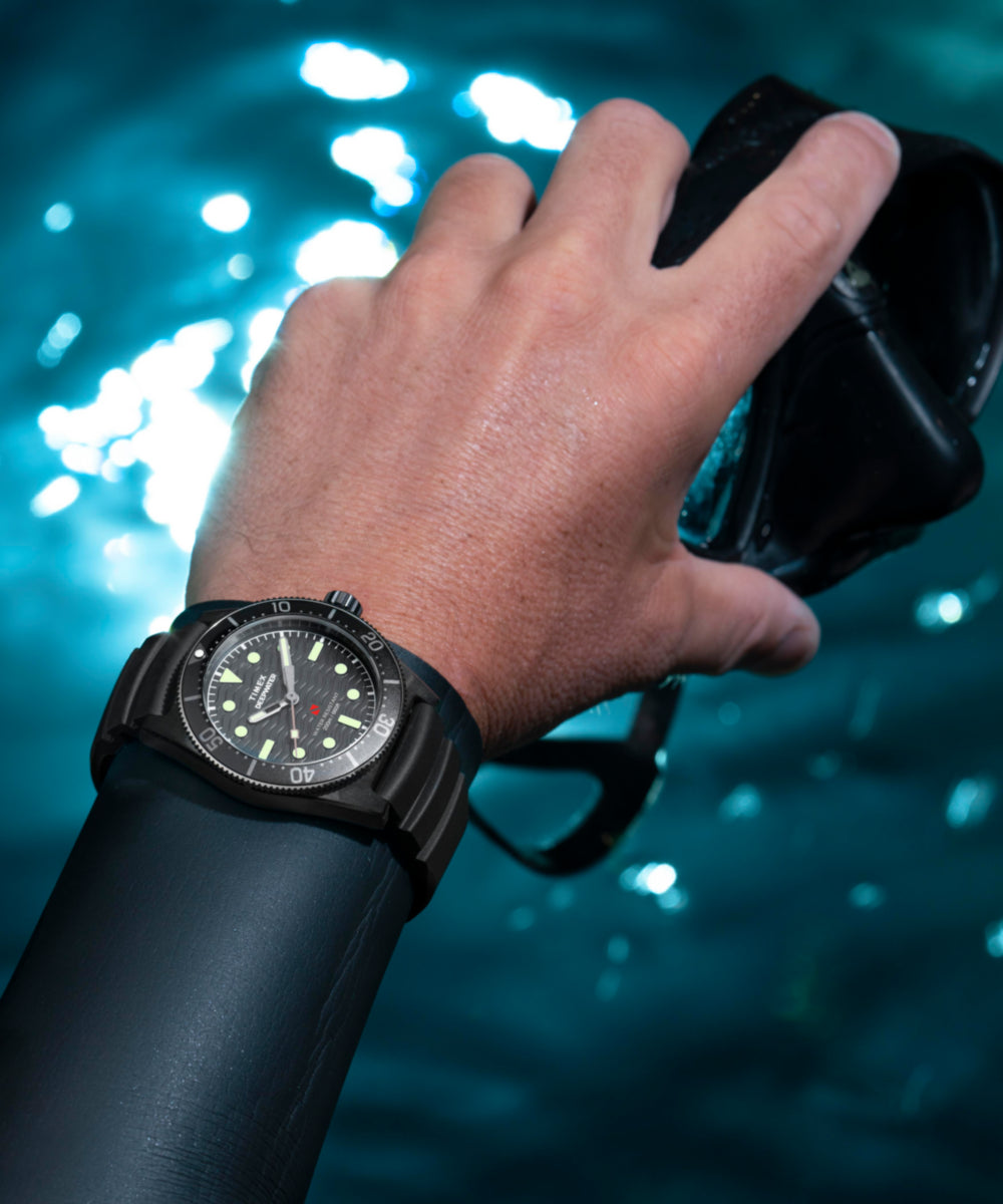 Heritage Deepwater Reef 200 41mm Synthetic Rubber Strap Watch