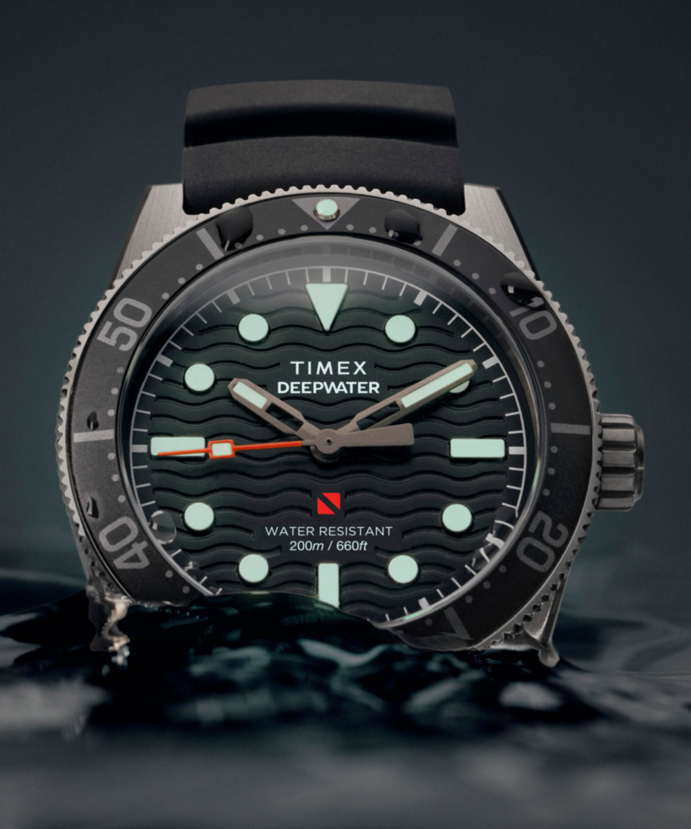 Heritage Deepwater Reef 200 41mm Synthetic Rubber Strap Watch