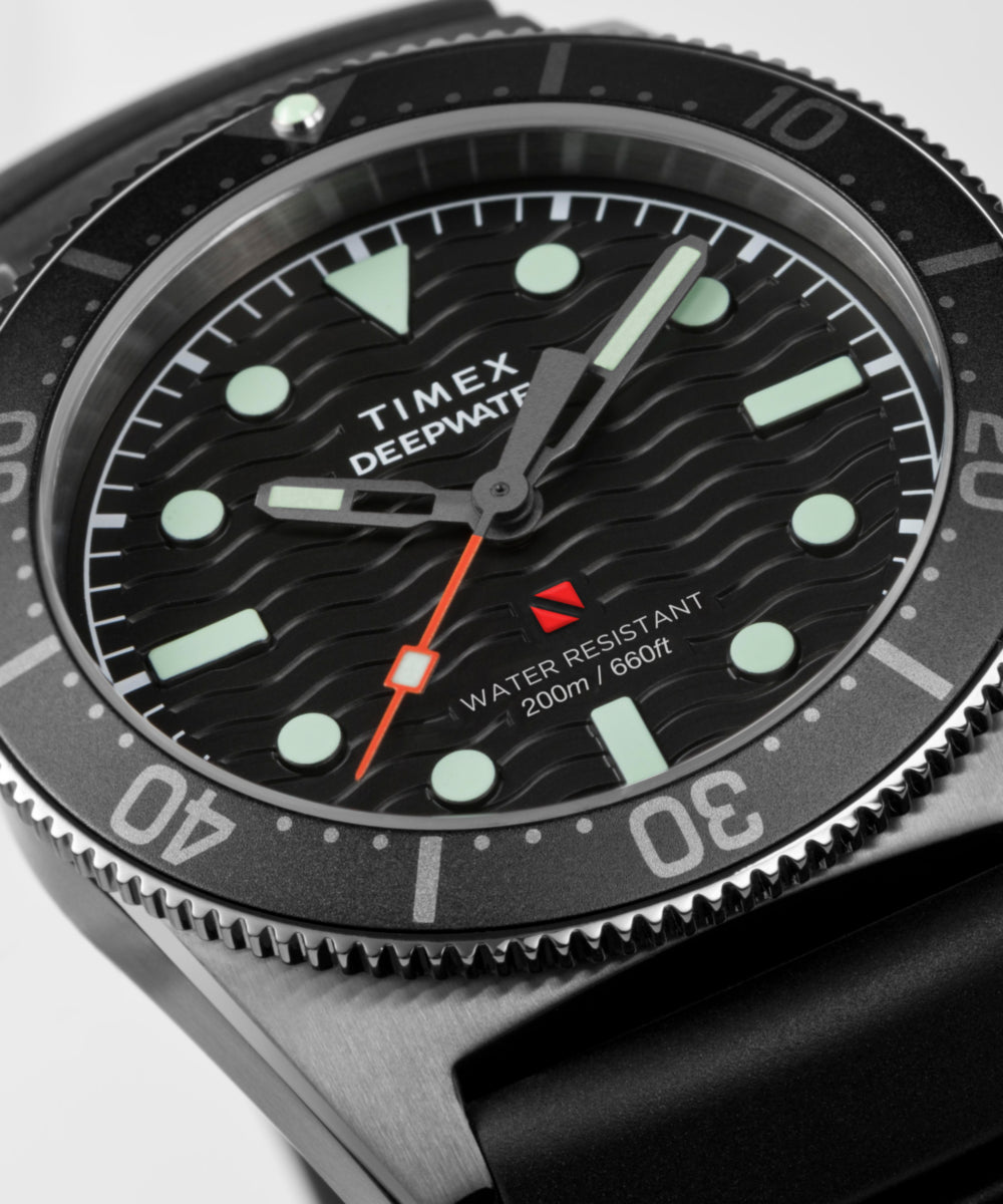 Heritage Deepwater Reef 200 41mm Synthetic Rubber Strap Watch
