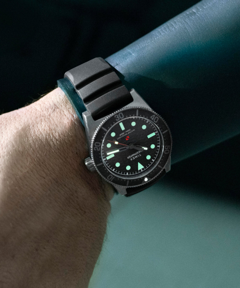 Heritage Deepwater Reef 200 41mm Synthetic Rubber Strap Watch
