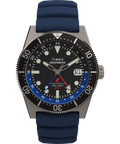 Heritage Deepwater Reef 200 GMT 41mm Synthetic Rubber Strap Watch