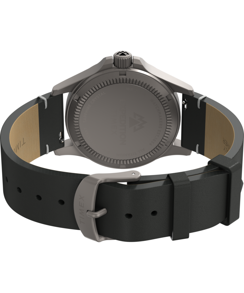 Heritage Expedition Titanium 38mm Leather Strap Watch