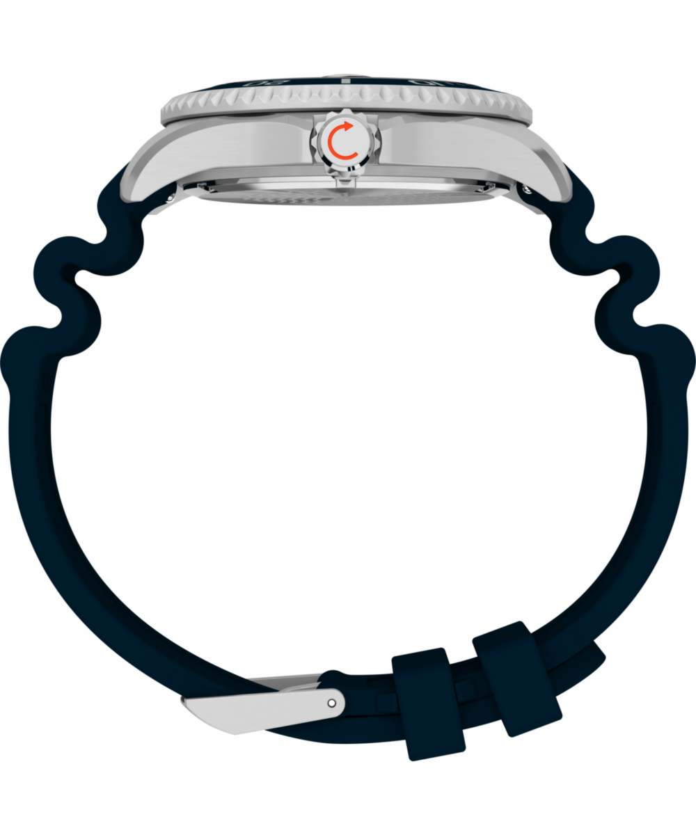 Heritage Deepwater Meridian 200 44mm Synthetic Rubber Strap Watch