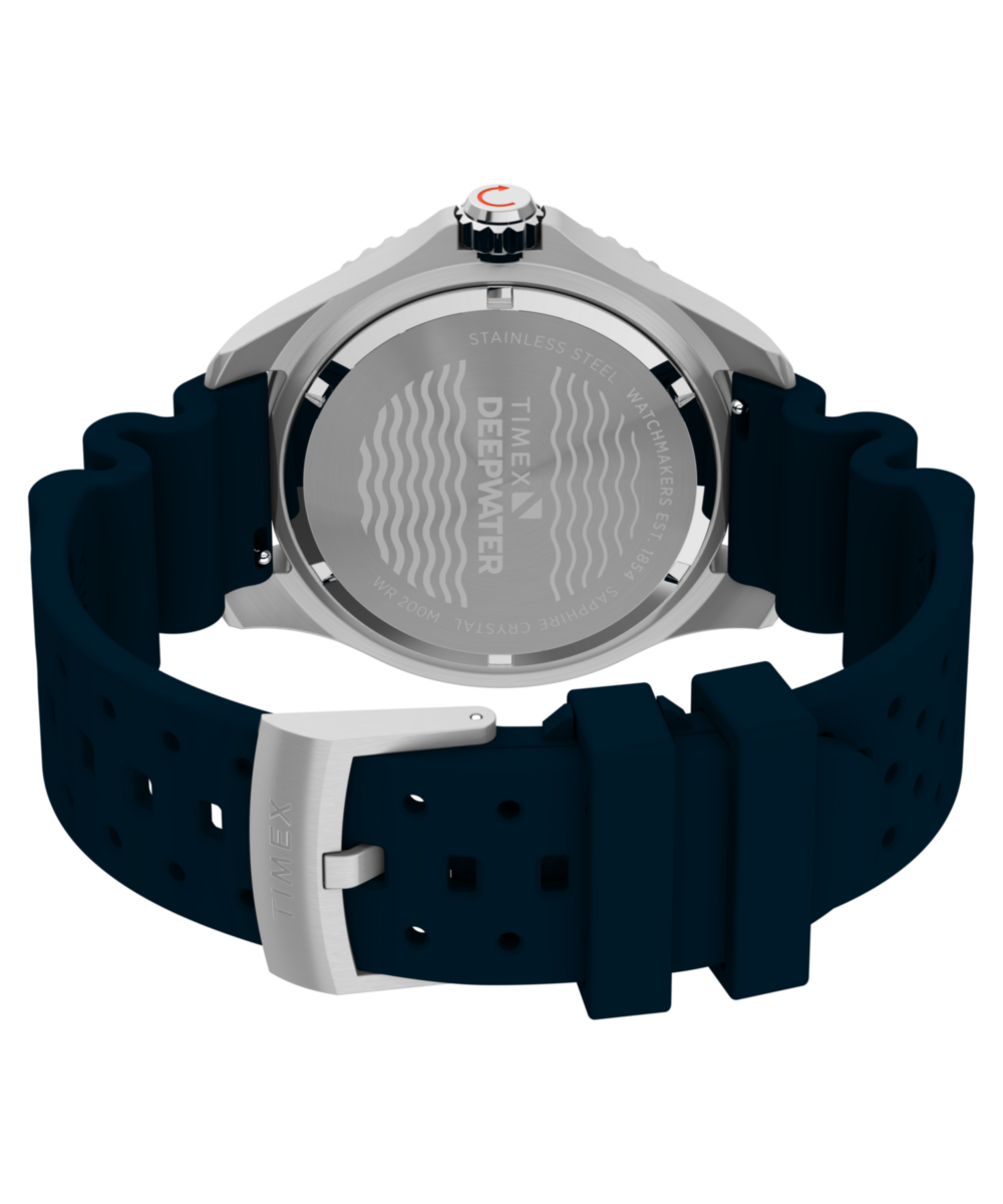 Heritage Deepwater Meridian 200 44mm Synthetic Rubber Strap Watch