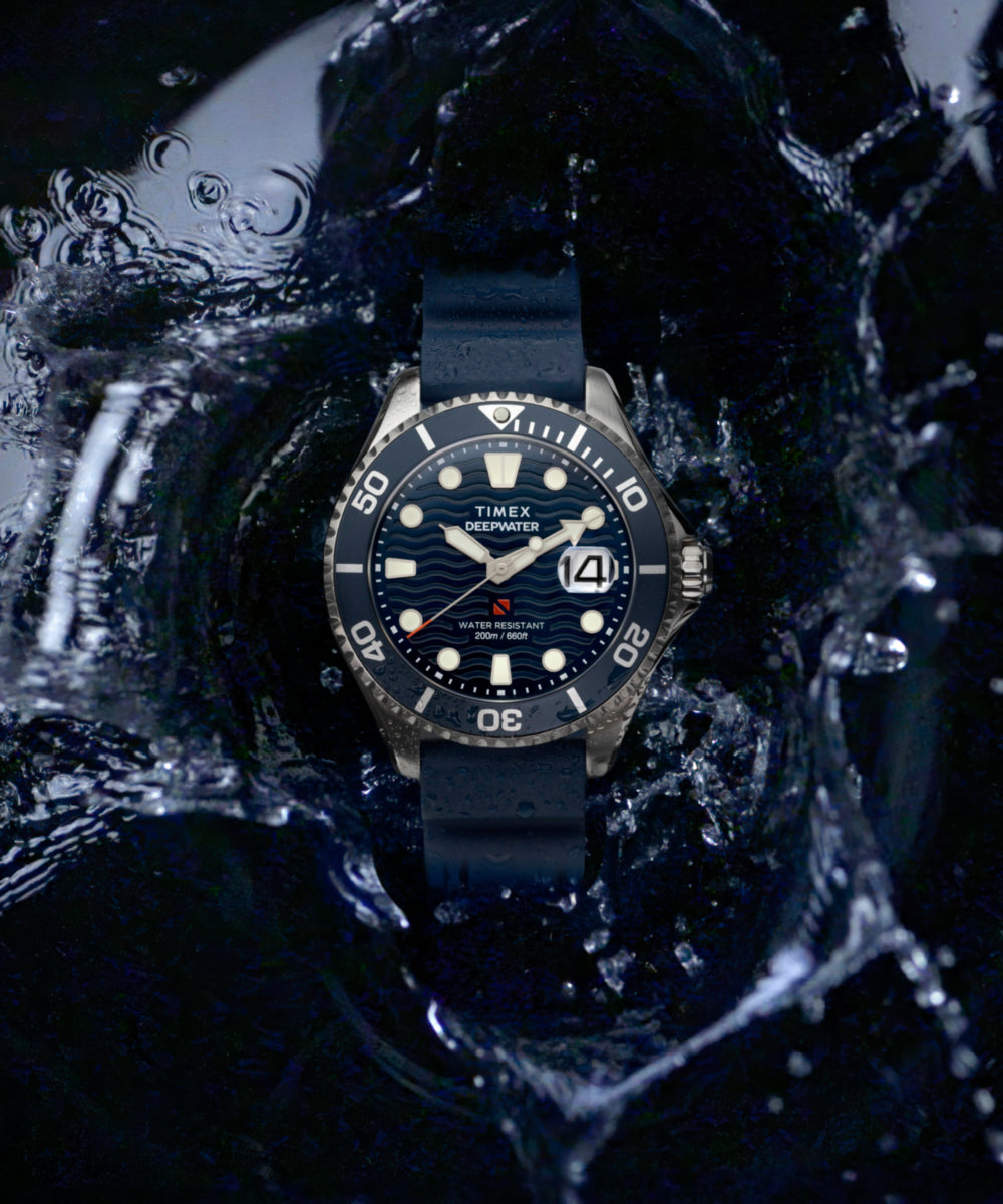 Heritage Deepwater Meridian 200 44mm Synthetic Rubber Strap Watch