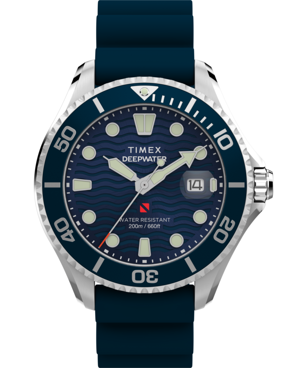 Heritage Deepwater Meridian 200 44mm Synthetic Rubber Strap Watch