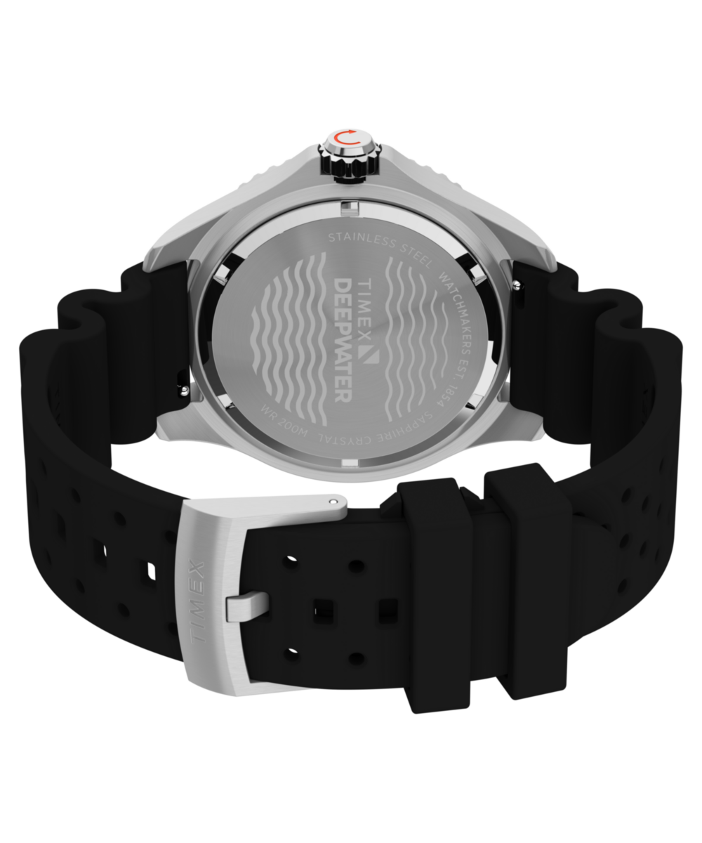 Heritage Deepwater Meridian 200 44mm Synthetic Rubber Strap Watch