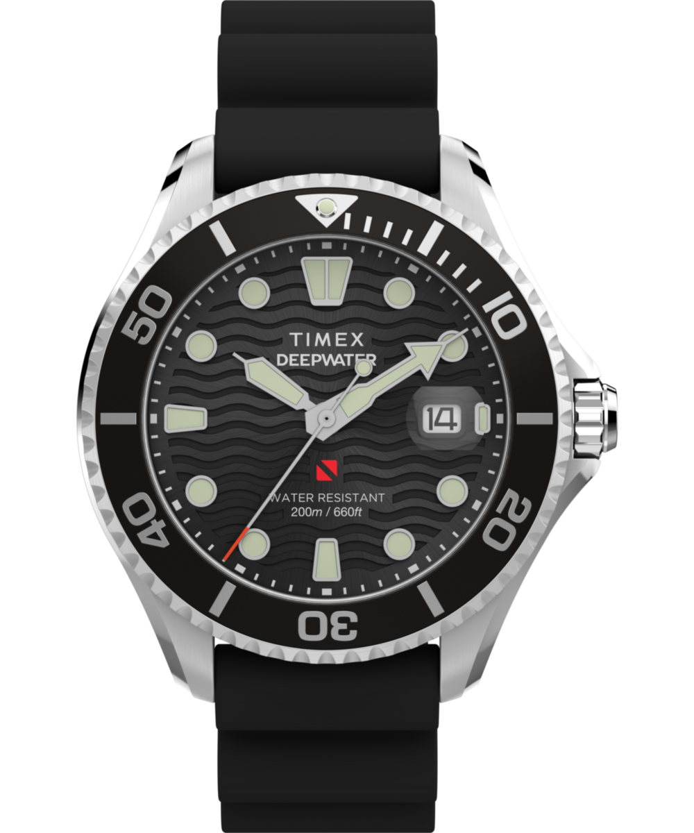 Heritage Deepwater Meridian 200 44mm Synthetic Rubber Strap Watch