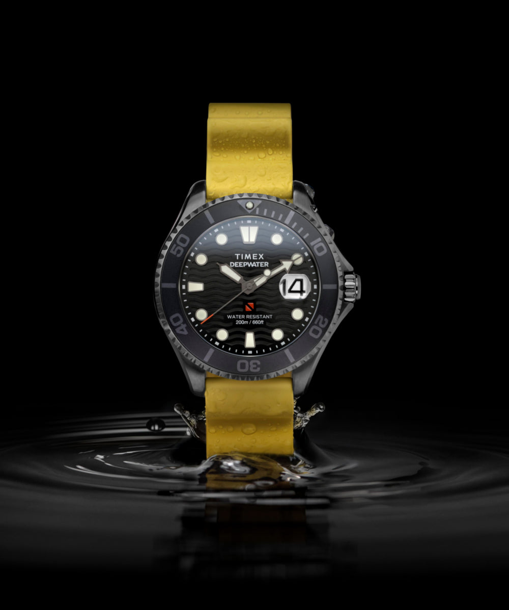 Heritage Deepwater Meridian 200 44mm Synthetic Rubber Strap Watch