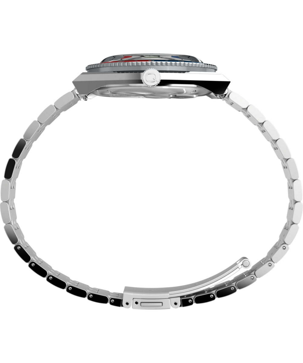 Heritage Peanuts x Q Timex GMT 38mm Stainless Steel Bracelet Watch