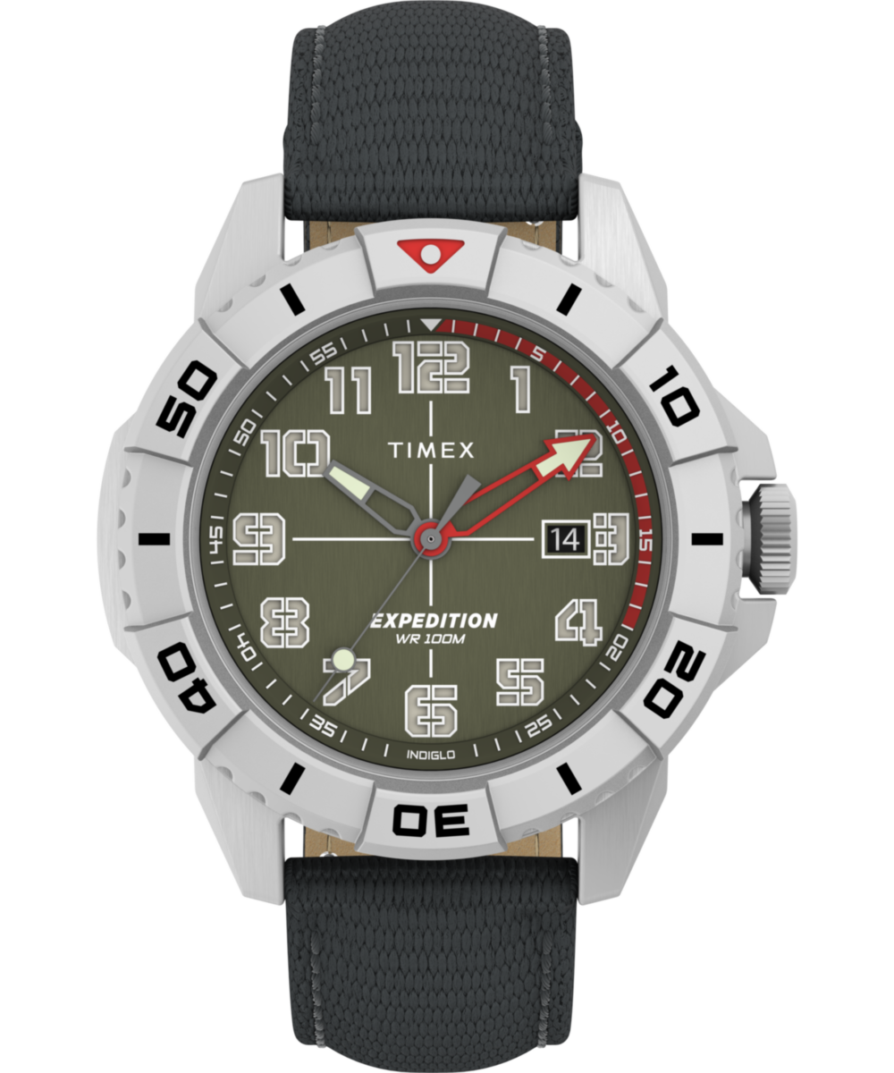 Heritage Expedition Ridge 42mm Leather Strap Watch