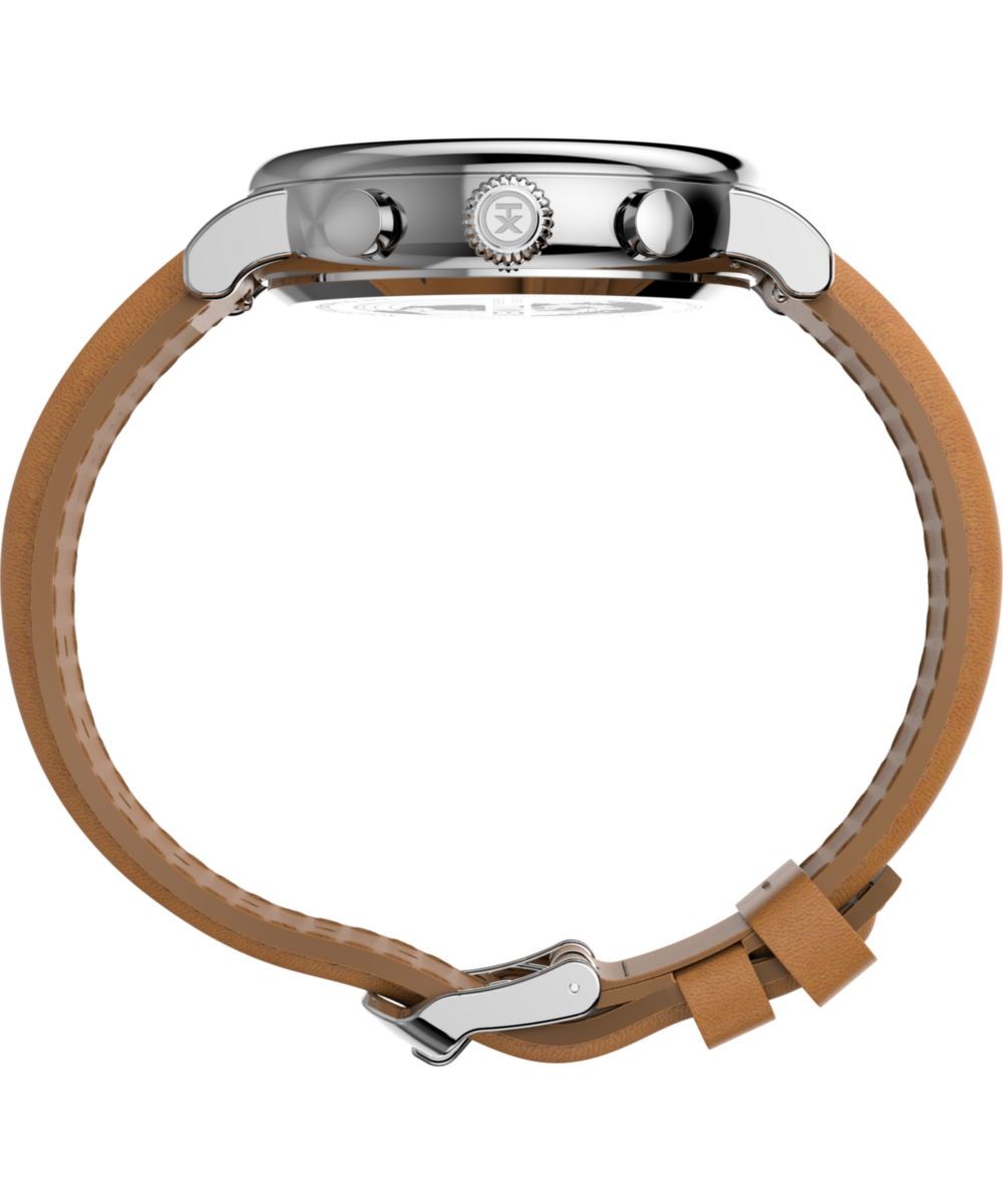 Heritage Waterbury Standard Chronograph 41mm Leather Strap Watch