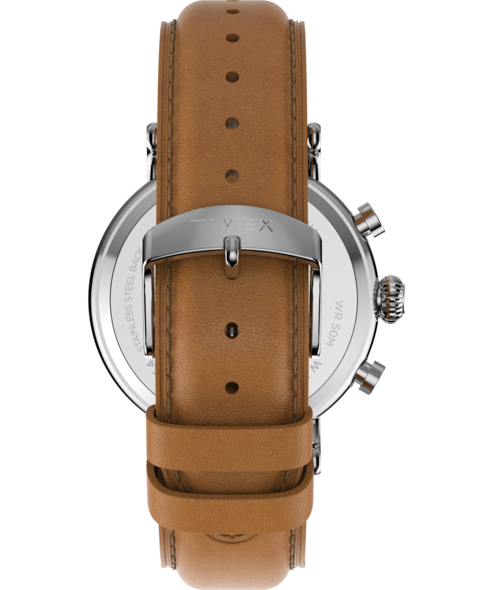 Heritage Waterbury Standard Chronograph 41mm Leather Strap Watch