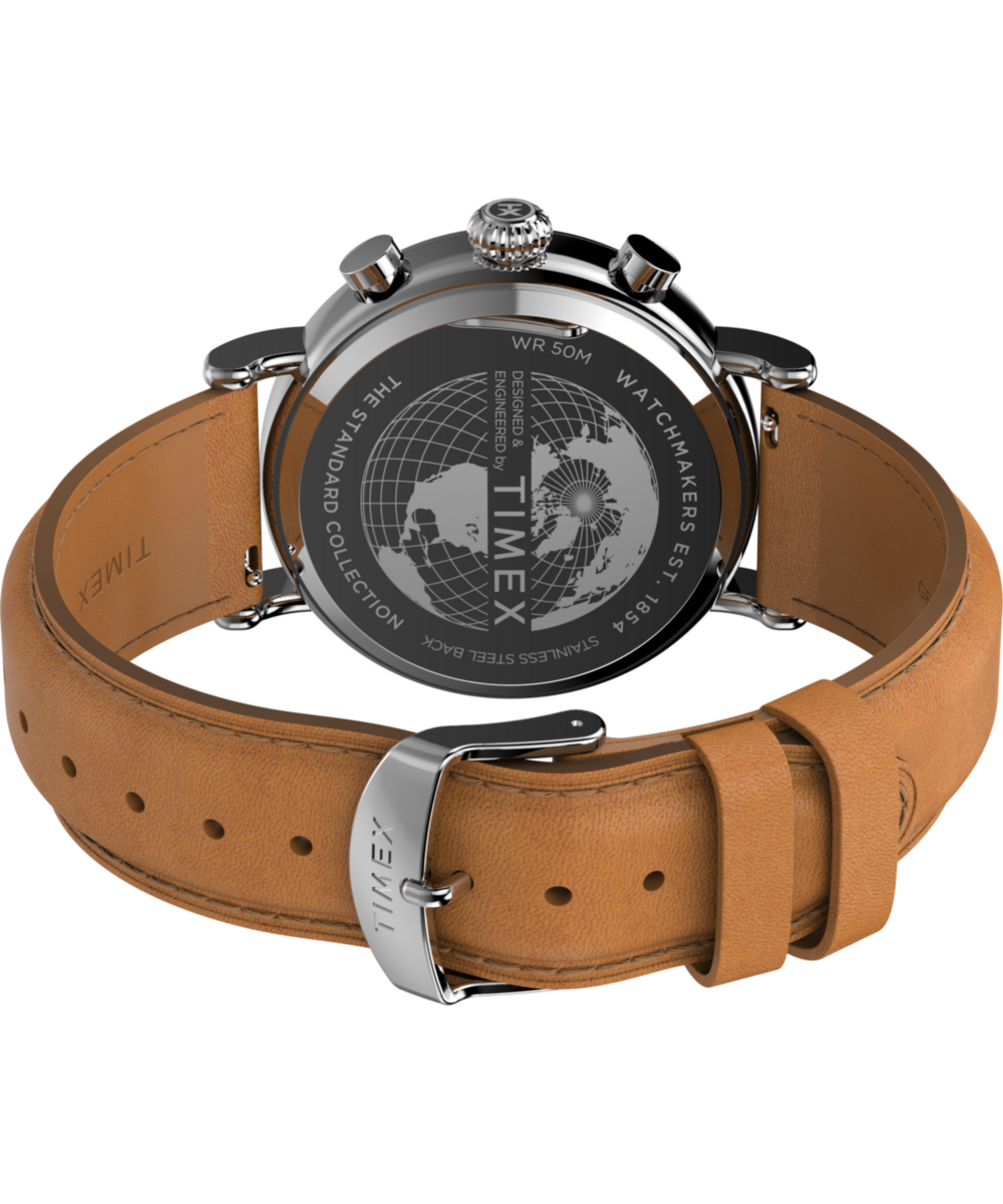 Heritage Waterbury Standard Chronograph 41mm Leather Strap Watch