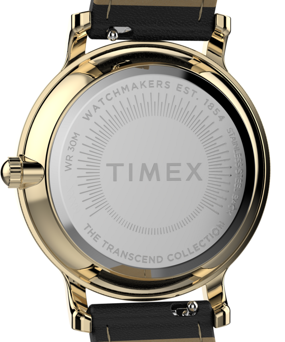 Heritage Transcend 34mm Leather Strap Watch