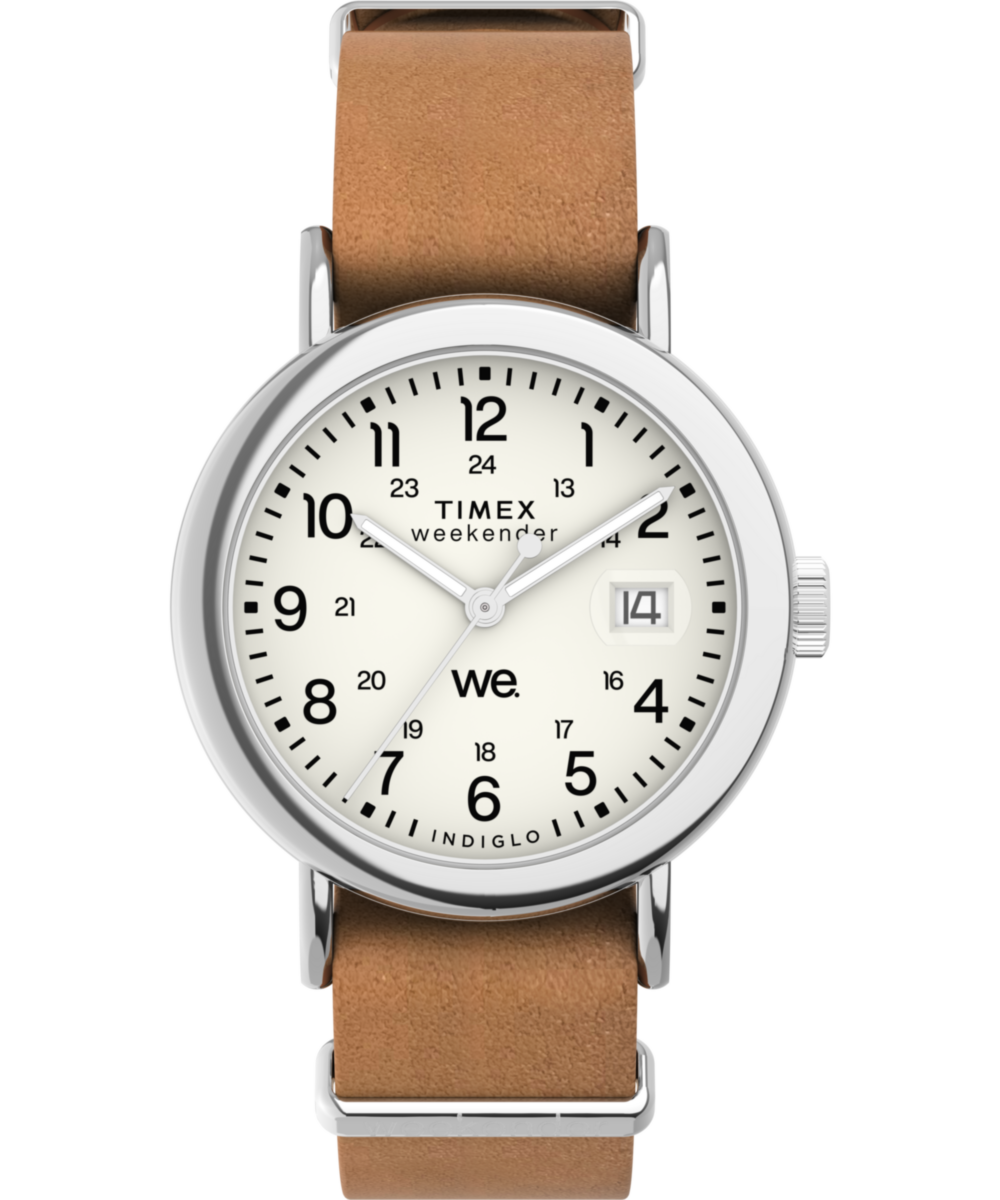 Heritage Weekender 37mm Leather Strap Watch