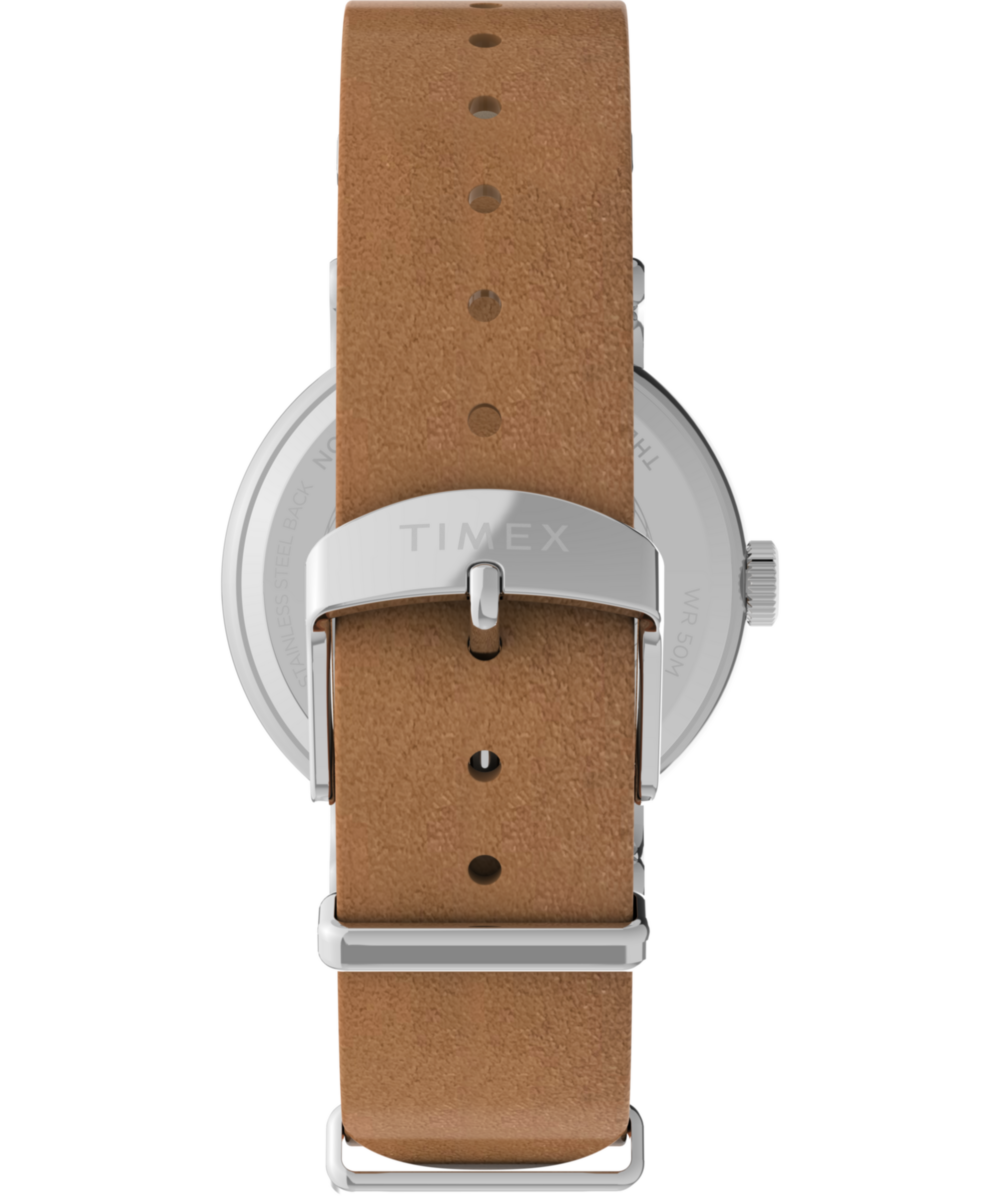 Heritage Weekender 37mm Leather Strap Watch