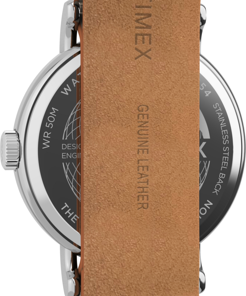 Heritage Weekender 37mm Leather Strap Watch