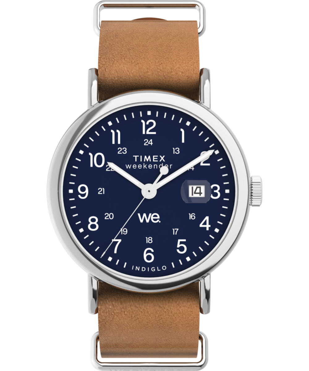 Heritage Weekender 40mm Leather Strap Watch