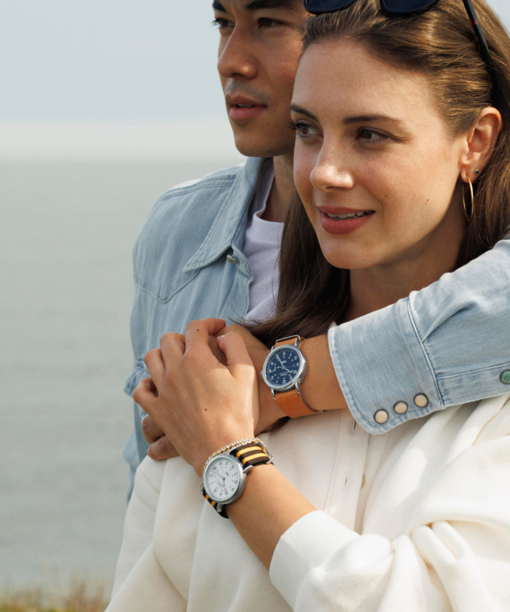 Heritage Weekender 40mm Leather Strap Watch