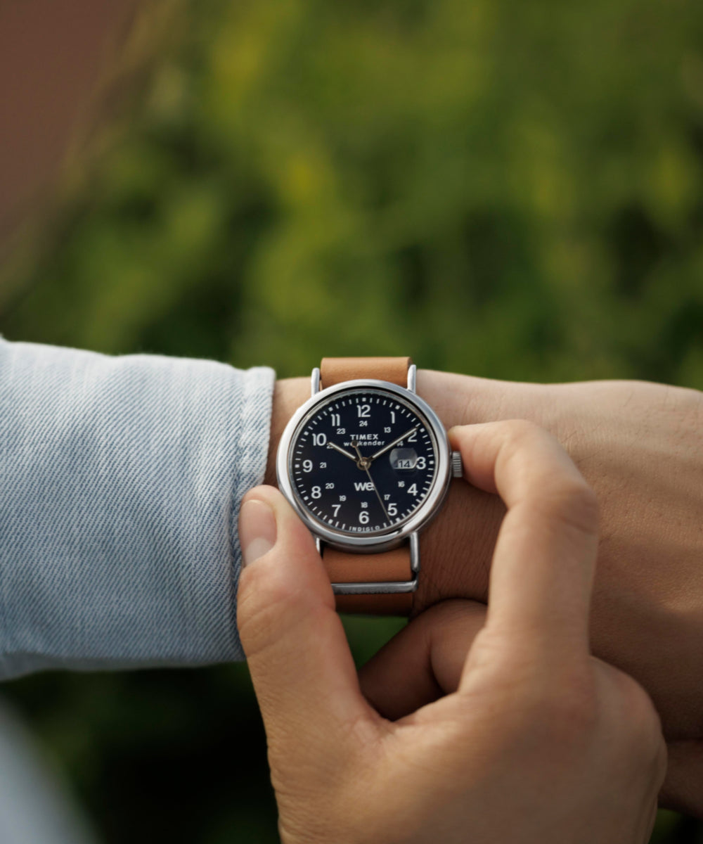 Heritage Weekender 40mm Leather Strap Watch