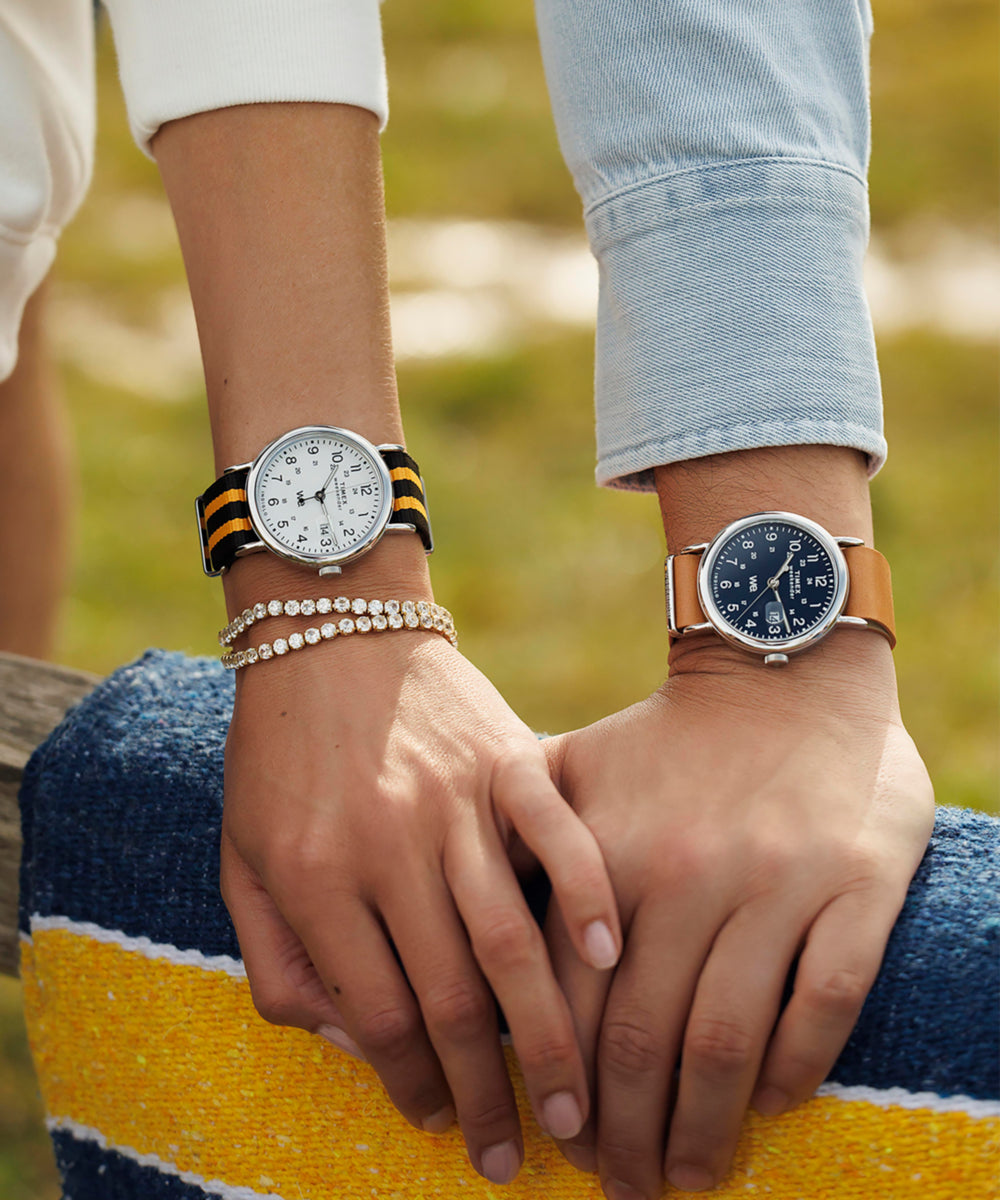 Heritage Weekender 40mm Leather Strap Watch