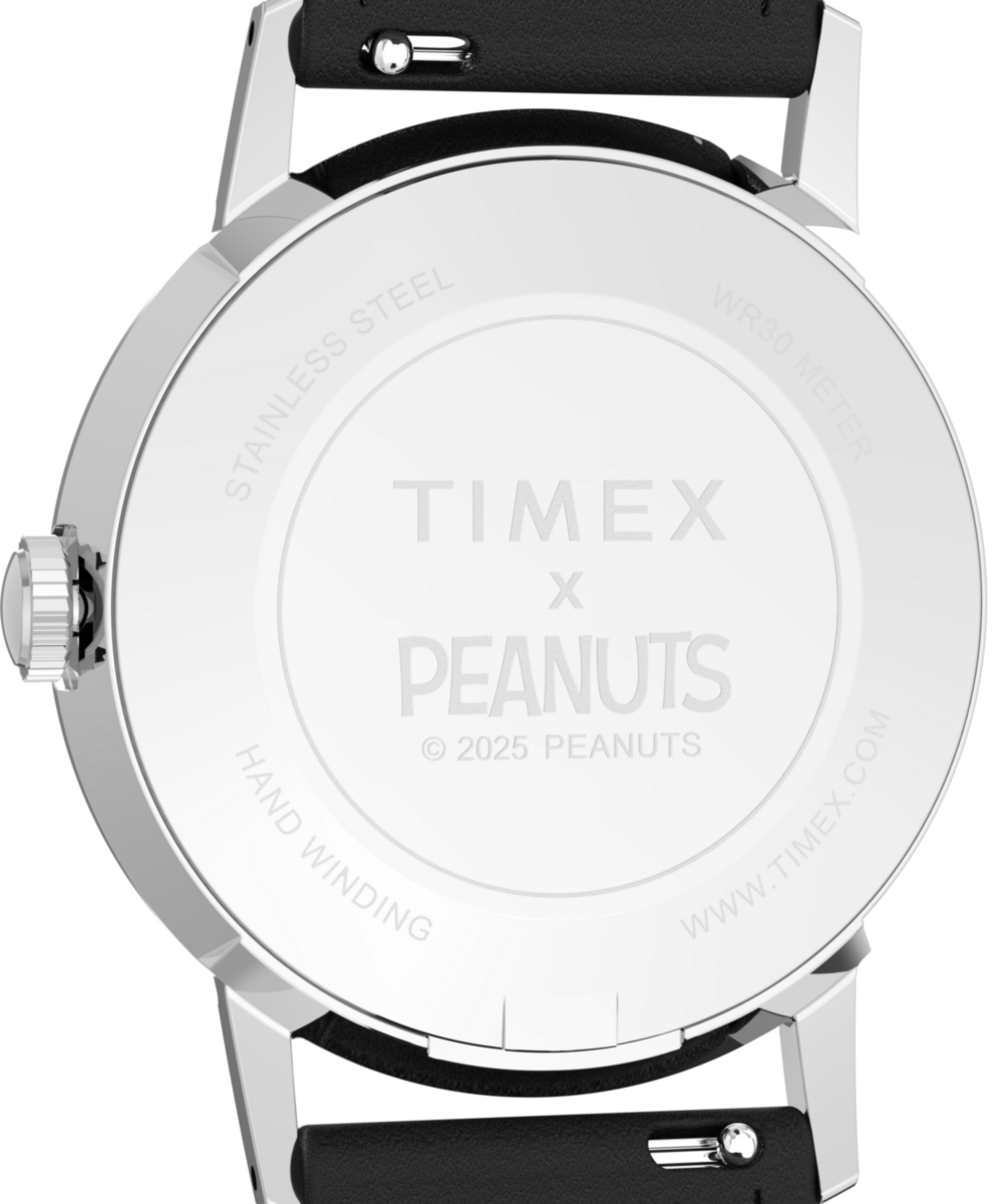Heritage Peanuts x Timex Marlin Hand-Wound Space 34mm Leather Strap Watch