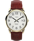 Heritage Easy Reader 35mm Leather Strap Watch