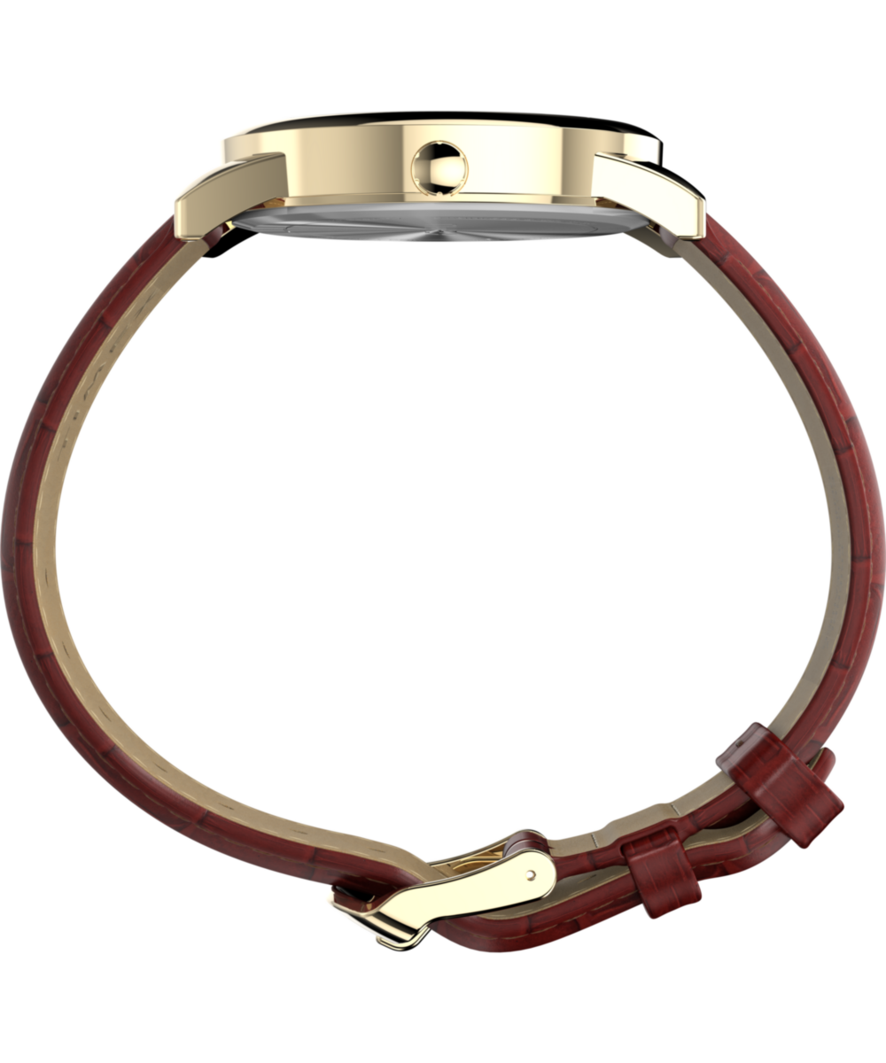 Heritage Easy Reader 35mm Leather Strap Watch