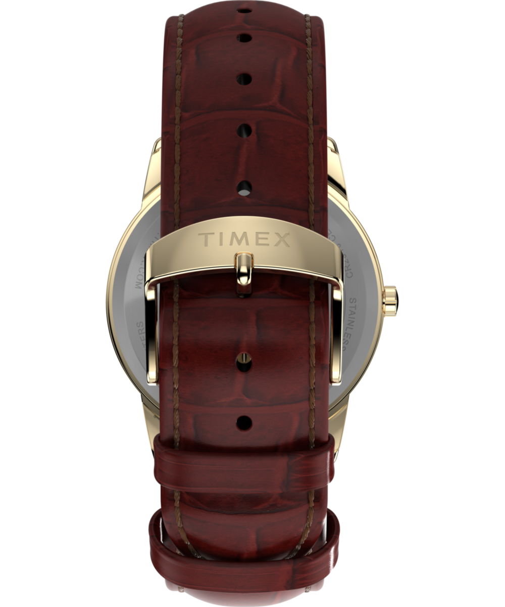 Heritage Easy Reader 35mm Leather Strap Watch