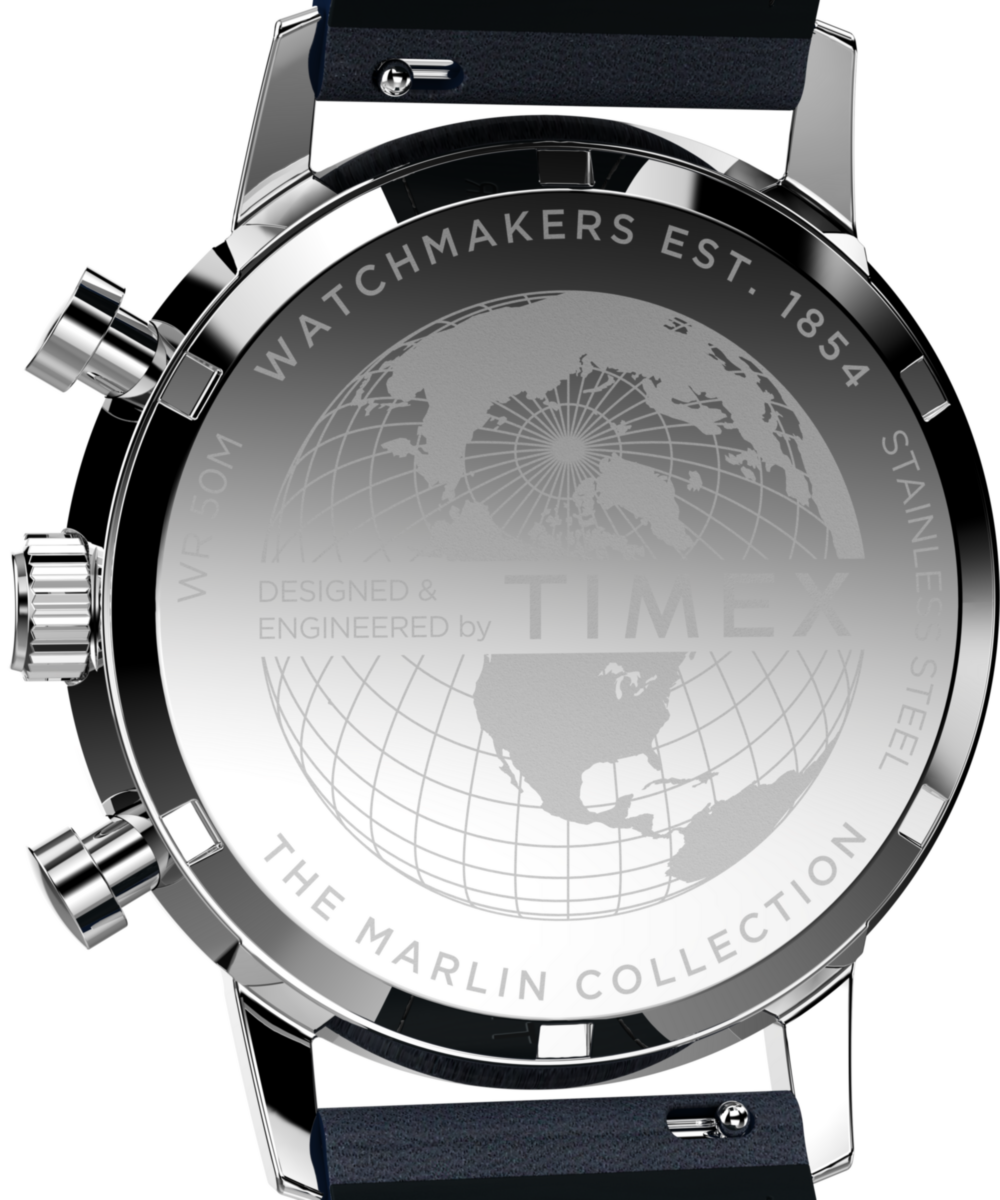 Heritage Marlin Chronograph Tachymeter 40mm Leather Strap Watch