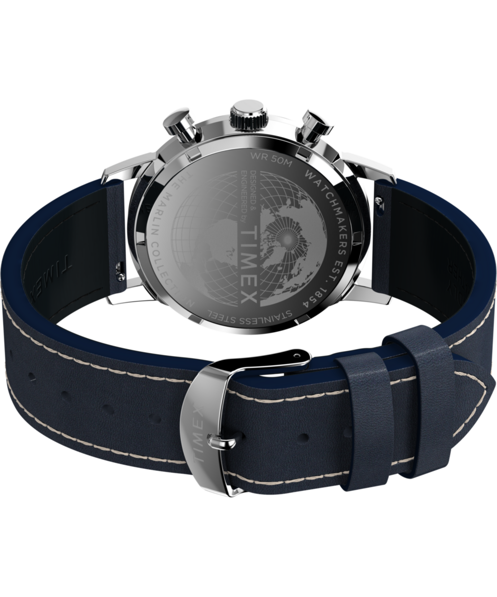 Heritage Marlin Chronograph Tachymeter 40mm Leather Strap Watch
