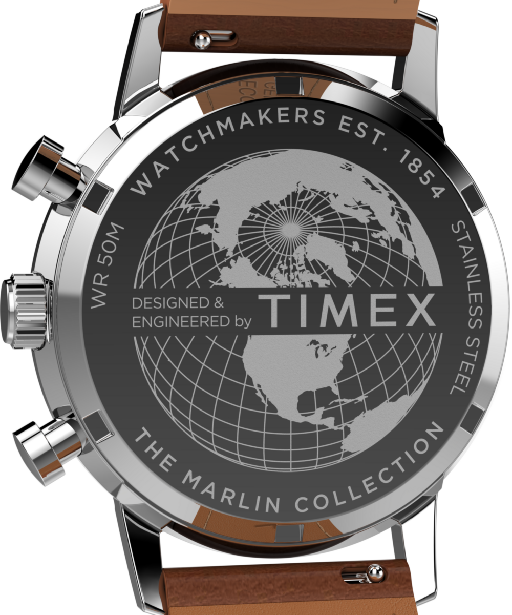 Heritage Marlin Chronograph Tachymeter 40mm Leather Strap Watch