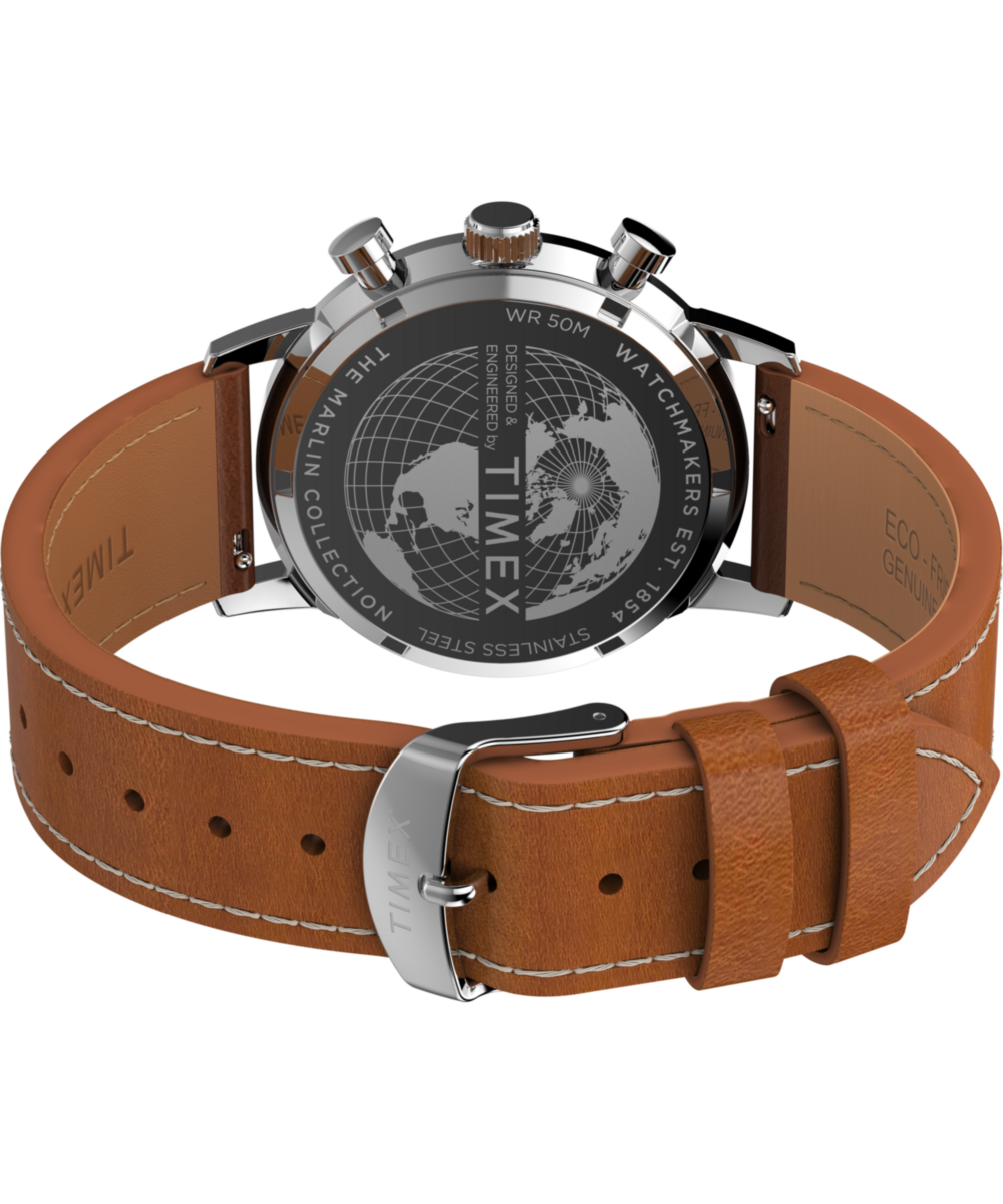 Heritage Marlin Chronograph Tachymeter 40mm Leather Strap Watch