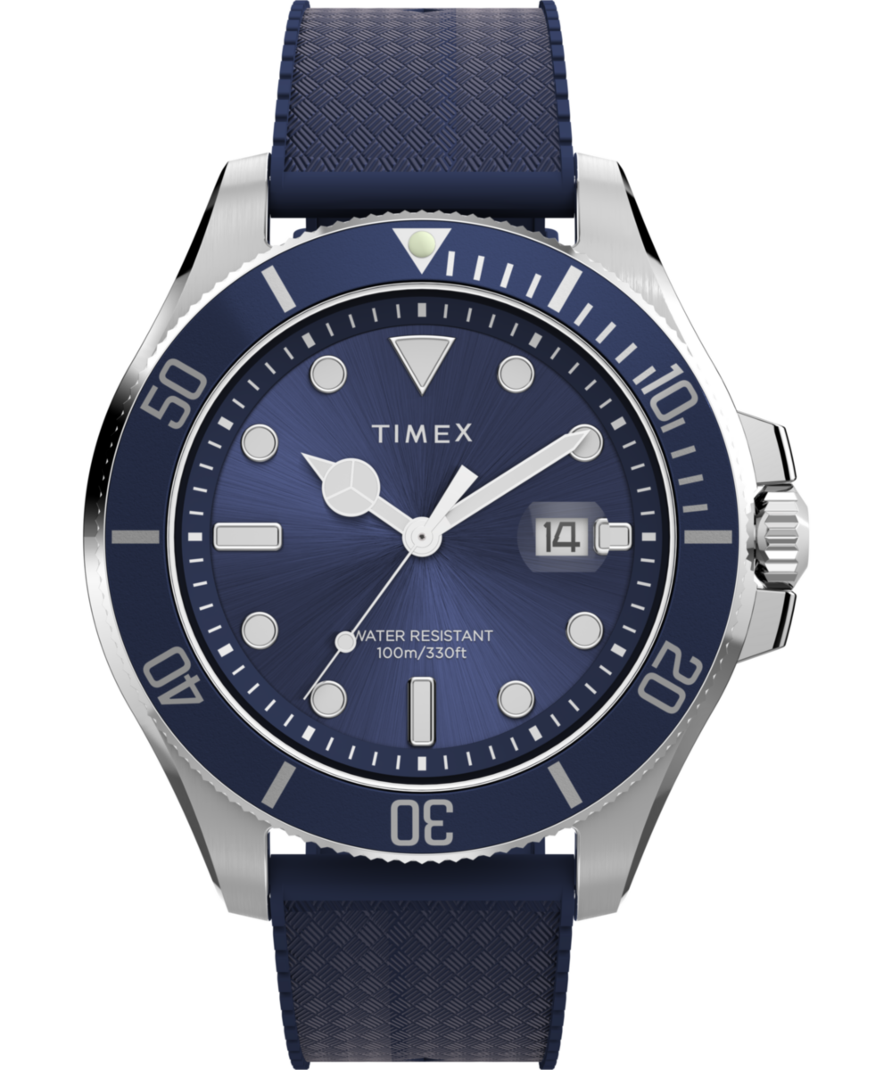 Heritage Harborside Coast 44mm Synthetic Rubber Strap Watch