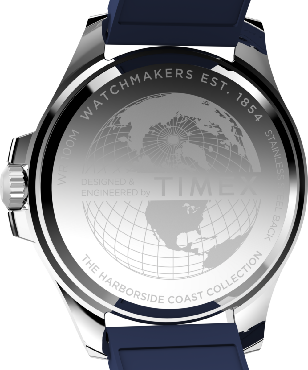 Heritage Harborside Coast 44mm Synthetic Rubber Strap Watch
