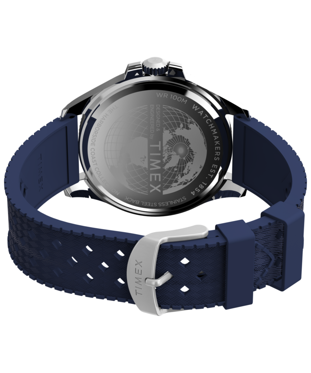 Heritage Harborside Coast 44mm Synthetic Rubber Strap Watch